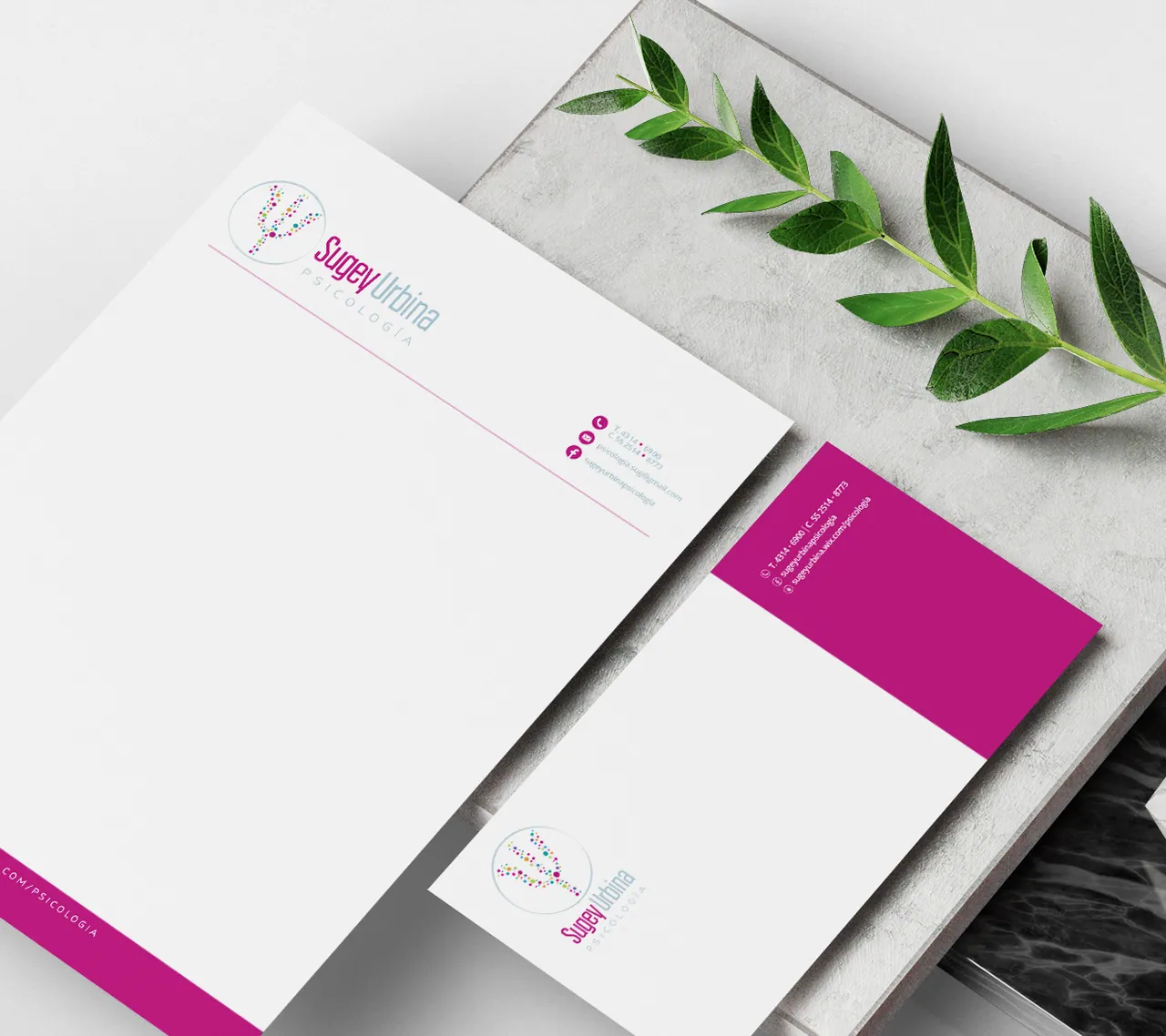 Sugey Urbina stationery detail