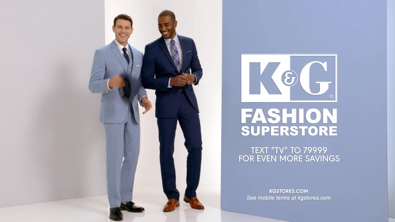 End card with the K&G Fashion Superstore logo