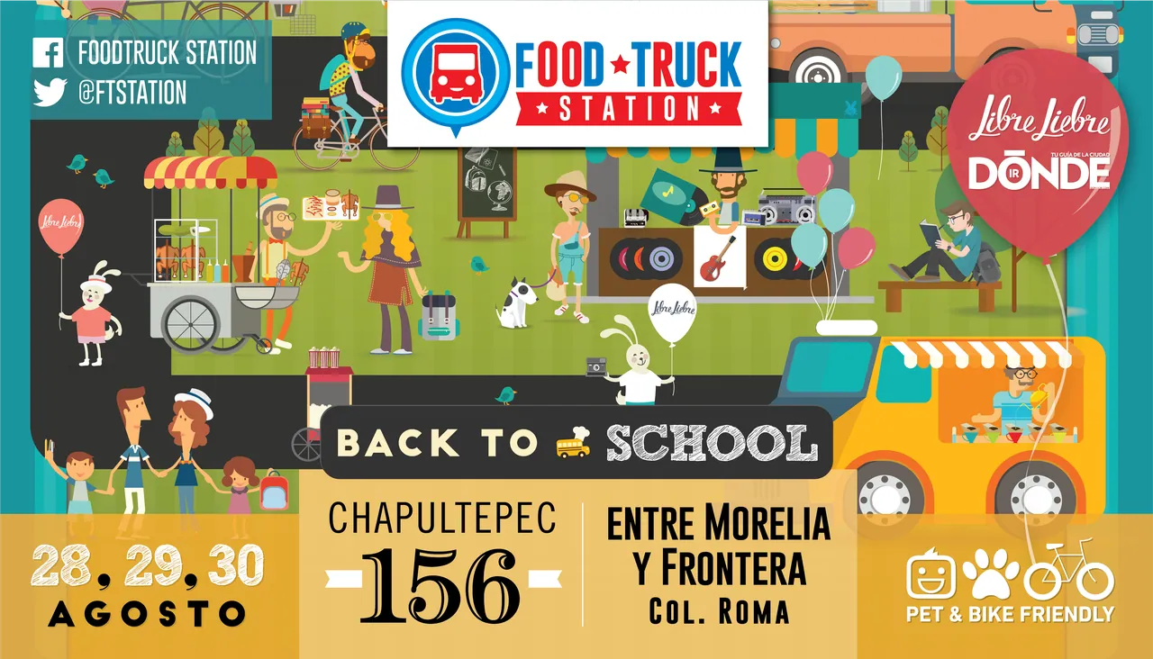 Second billboard crop of the park illustration with the Back to School title and event details